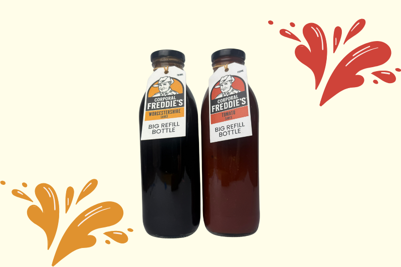 Refill Bottle Bundle | Worcestershire &amp; Tomato Sauce